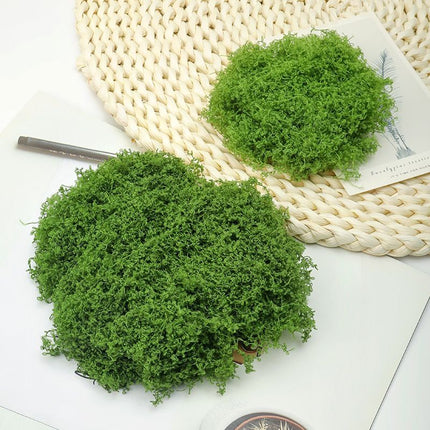 DIY artificial moss lawn Dark Green Filamentous Moss 1000g (Bulk) - Petal & Stem