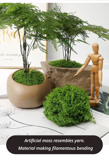 DIY artificial moss lawn Dark Green Filamentous Moss 20g - Petal & Stem
