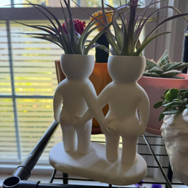 Funny Couple Air Plant Holder Cheeky Anniversary Gift - Petal & Stem