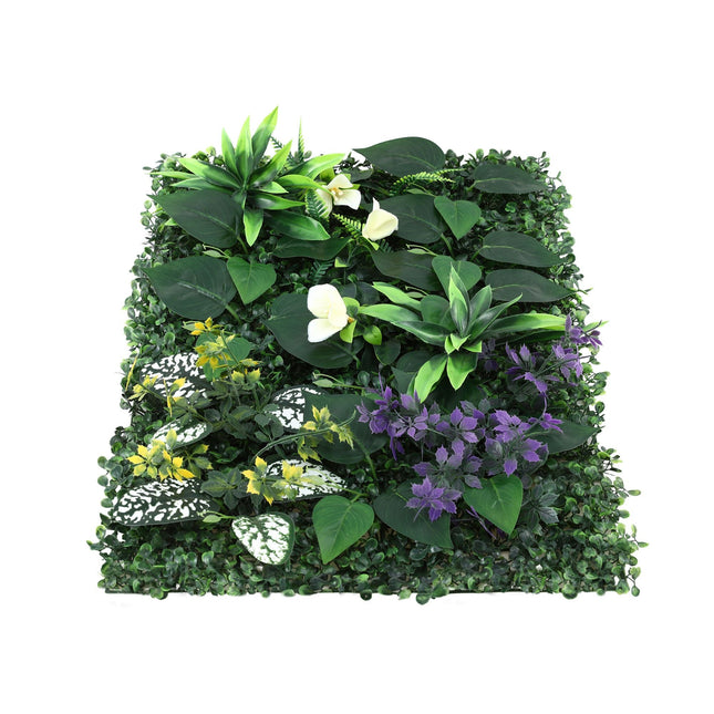 Gardeon 4PCS Artificial Plant Wall Panels 40X60CM Boxwood Panel Hedge Grass Backdrop Backyard Green Decor - Petal & Stem