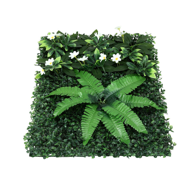 Gardeon 4PCS Artificial Plant Wall Panels 40X60CM Boxwood Panel Leaf Backdrop Backyard Green Decor - Petal & Stem
