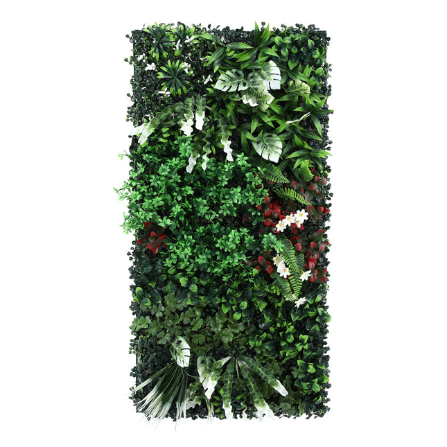 Gardeon Artificial Plant Wall Panels 50X100CM Boxwood Panel Hedge Grass Backdrop Green Decor Backyard - Petal & Stem