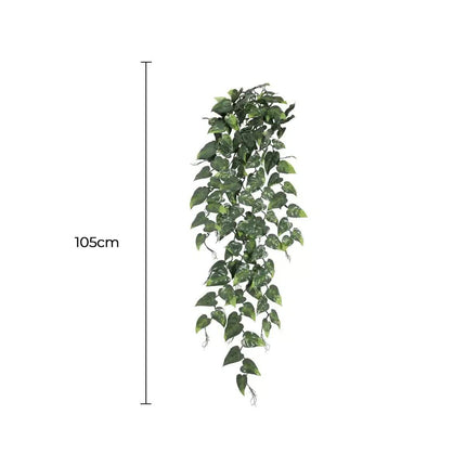 Hanging Artificial Pothos / Philodendron Plant UV Resistant 105cm - Petal & Stem