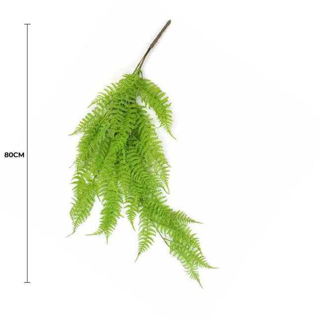 Hanging Fresh Green Boston Fern UV Resistant 80cm - Petal & Stem