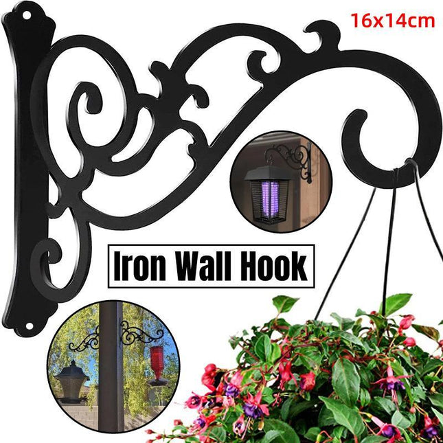 Hanging Plant Holder Iron Hooks Outdoor Planter Hanger Garden Decoration Hooks - Petal & Stem