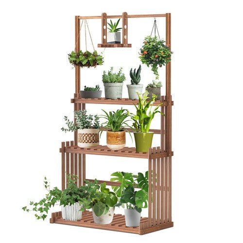 Heavy Duty Hanging Plant Stand with Multiple Pot Shelves - Petal & Stem