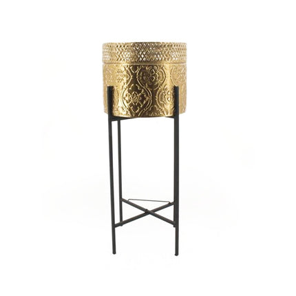 Hope Planter Gold Large - Petal & Stem