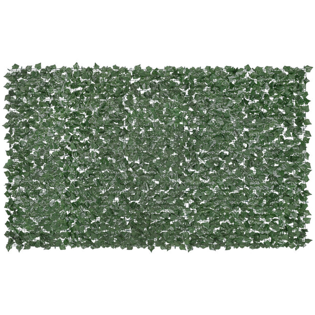 Ivy Privacy Fence, 1500 x 2490 mm Artificial Green Wall Screen, Greenery Ivy Fence with Strengthened Joint, - Petal & Stem