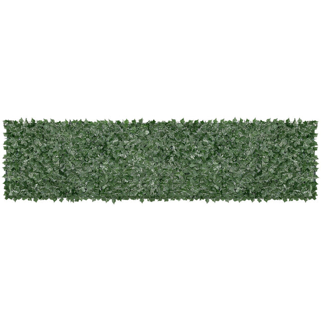 Ivy Privacy Fence, 39 x 158in Artificial Green Wall Screen, Greenery Ivy Fence with Mesh Cloth Backing and Strengthened Joint, Faux Hedges Vine Leaf Decoration for Outdoor Garden, Yard, Balcony - Petal & Stem