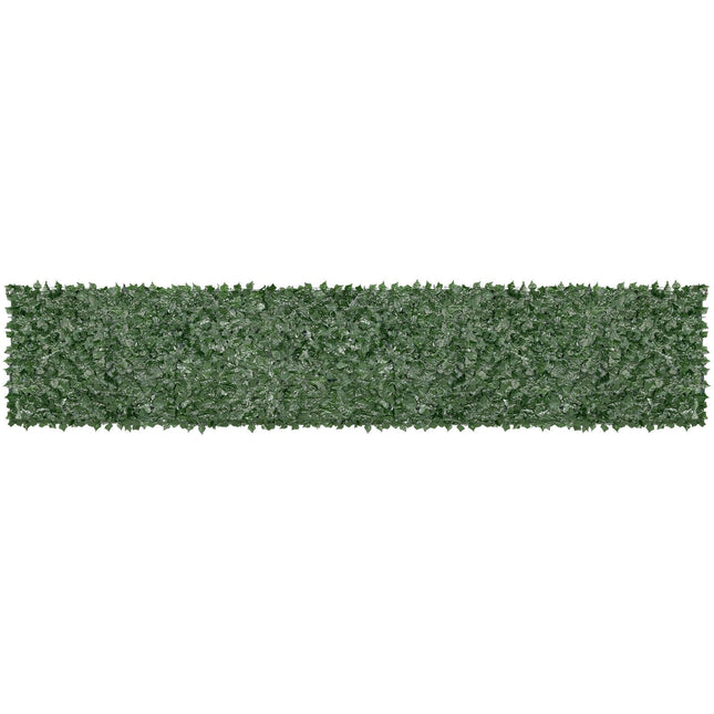 Ivy Privacy Fence, 39 x 198in Artificial Green Wall Screen, Greenery Ivy Fence with Mesh Cloth Backing and Strengthened Joint - Petal & Stem