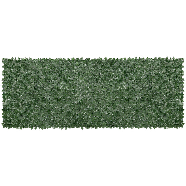 Ivy Privacy Fence, 59 x 158in Artificial Green Wall Screen, Greenery Ivy Fence w/ Mesh Cloth Backing and Strengthened Joint, Faux Hedges Vine Leaf Decoration for Outdoor Garden, Yard, Balcony - Petal & Stem