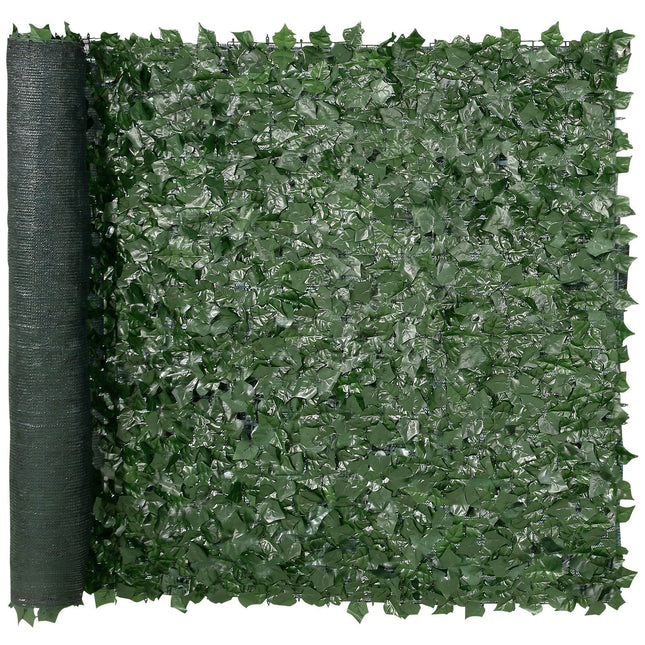 Ivy Privacy Fence, 59 x 98 in Artificial Green Wall Screen, Greenery Ivy Fence with Mesh Cloth Backing - Petal & Stem