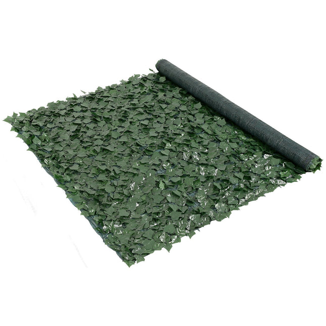 Ivy Privacy Fence, 59 x 98 in Artificial Green Wall Screen, Greenery Ivy Fence with Mesh Cloth Backing - Petal & Stem