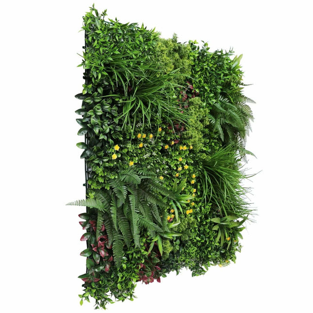 Luxury Country Fern Recycled Vertical Garden / Green Wall UV Resistant 100cm X 100cm - Petal & Stem