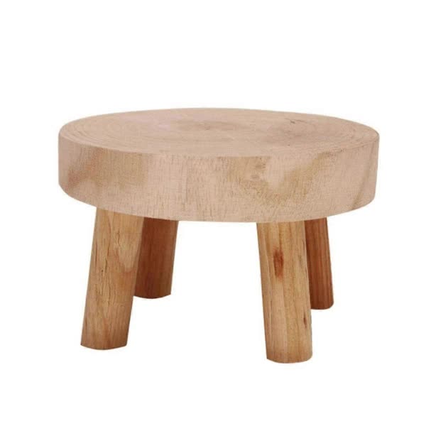 Mini Wooden Pallet Display Plant Stand Decorative Wooden Plant Pallet Bonsai Holder for Indoor Outdoor Home Garden C - Petal & Stem
