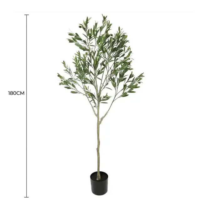 Nearly Natural Artificial Olive Tree UV Resistant 180cm - Petal & Stem