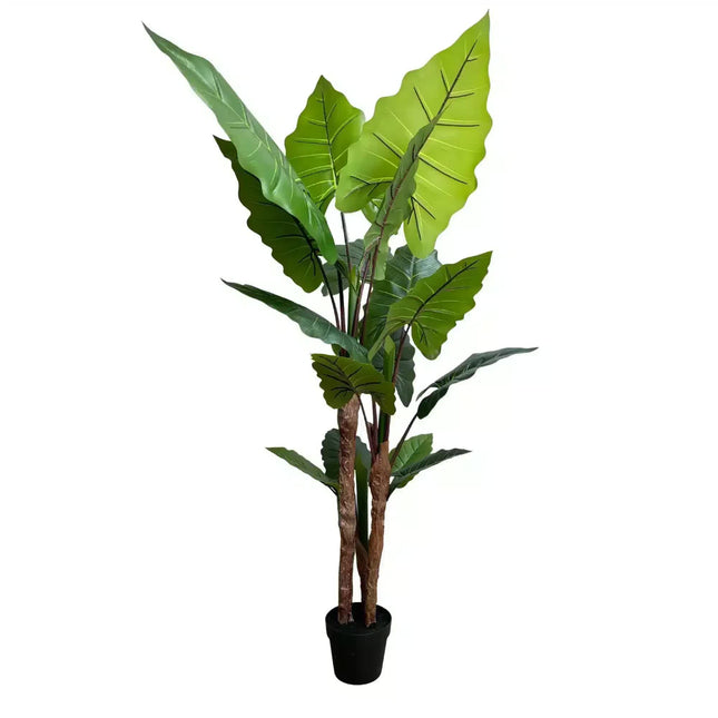 Nearly Natural Artificial Taro Elephant Ear Palm 170cm - Petal & Stem