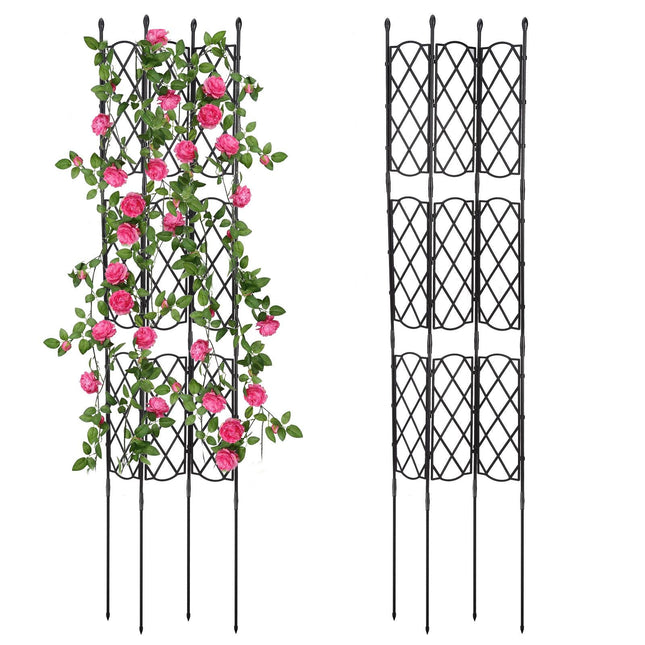Plant Climbing Support Frame Lattice Frame Gardening Trellis Decorative Garden Trellis - Petal & Stem
