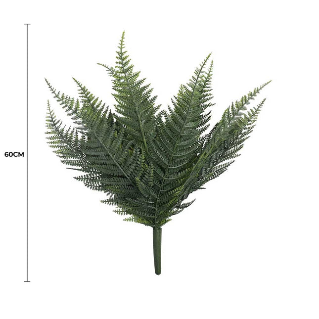 Premium Artificial Australian Fern UV Resistant 60cm - Petal & Stem