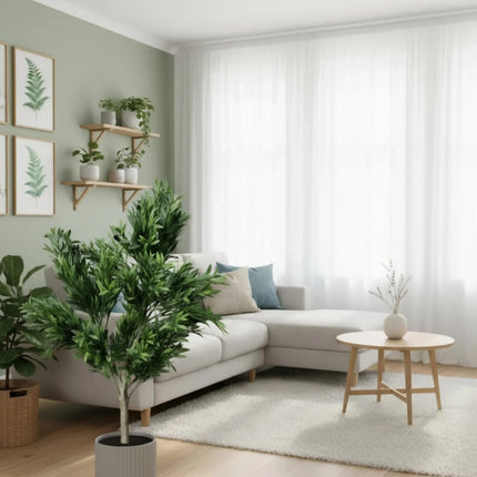 Premium Artificial Olive Tree 130cm UV Resistant - Petal & Stem