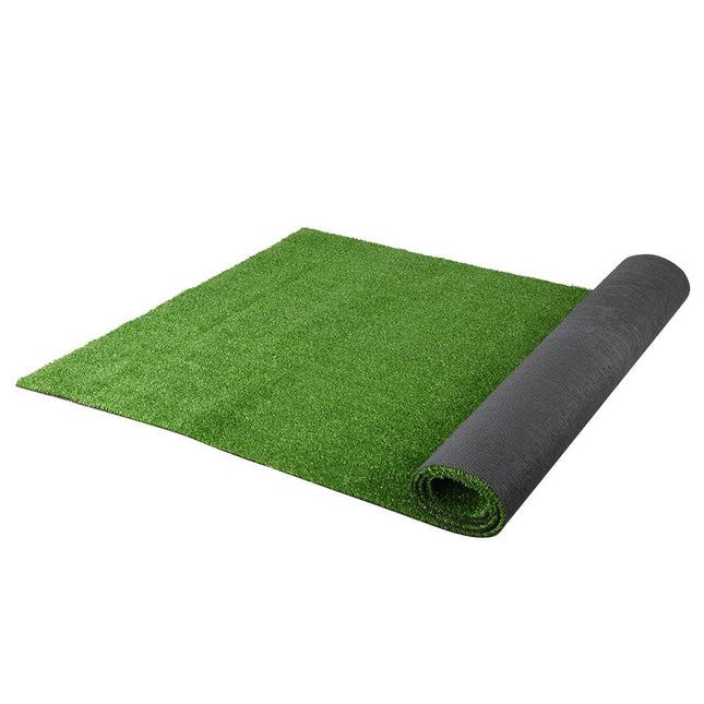 Prime Turf Artificial Grass 2mx5m 17mm Synthetic Fake Lawn Turf Plant Plastic Olive - Petal & Stem