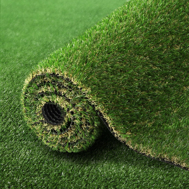 Prime Turf Artificial Grass 30mm 2mx5m 60SQM Synthetic Fake Lawn Turf Plastic Plant 4 coloured - Petal & Stem