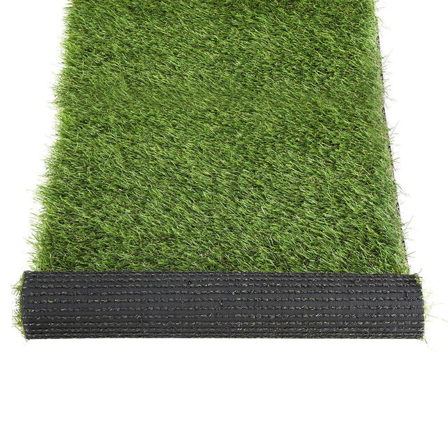 Prime Turf Artificial Grass 35mm 2mx5m Synthetic Fake Lawn Turf Plastic Plant 4 coloured - Petal & Stem