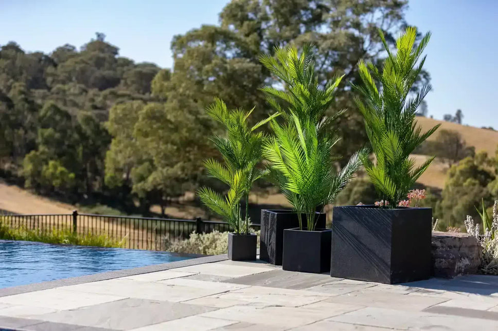 Real Touch Artificial Phoenix Palm Tree UV Resistant 135cm - Petal & Stem
