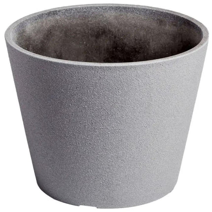 Rendered Grey Planter Pot 25cm - Petal & Stem