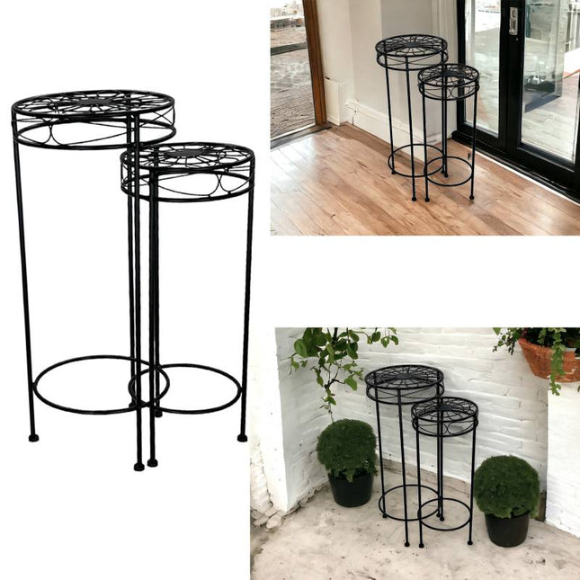 Set 2 Tracey Plant Stand 30x70cm - Petal & Stem