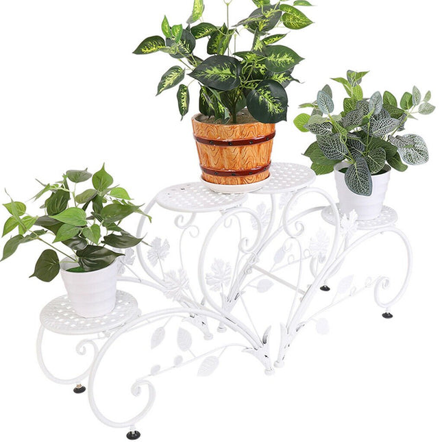 Set of 2 Plant Stand Wedding Garden Flower Shelf Rack - Petal & Stem