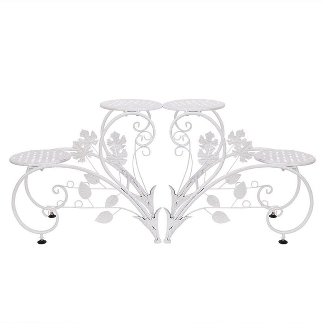 Set of 2 Plant Stand Wedding Garden Flower Shelf Rack - Petal & Stem