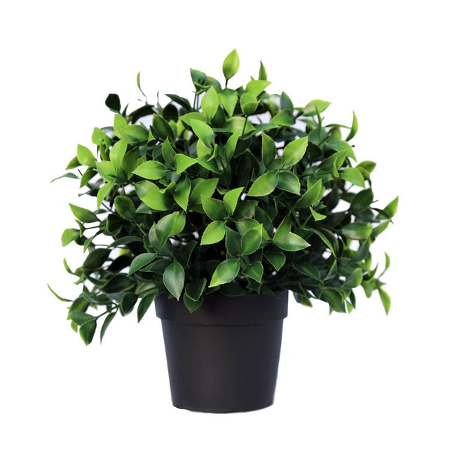 Small Potted Artificial Jasmine Plant UV Resistant 20cm - Petal & Stem