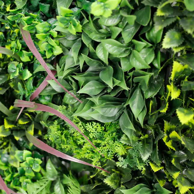Verdant Fern Artificial Vertical Garden / Green Wall Panel 1m x 1m UV Resistant - Petal & Stem