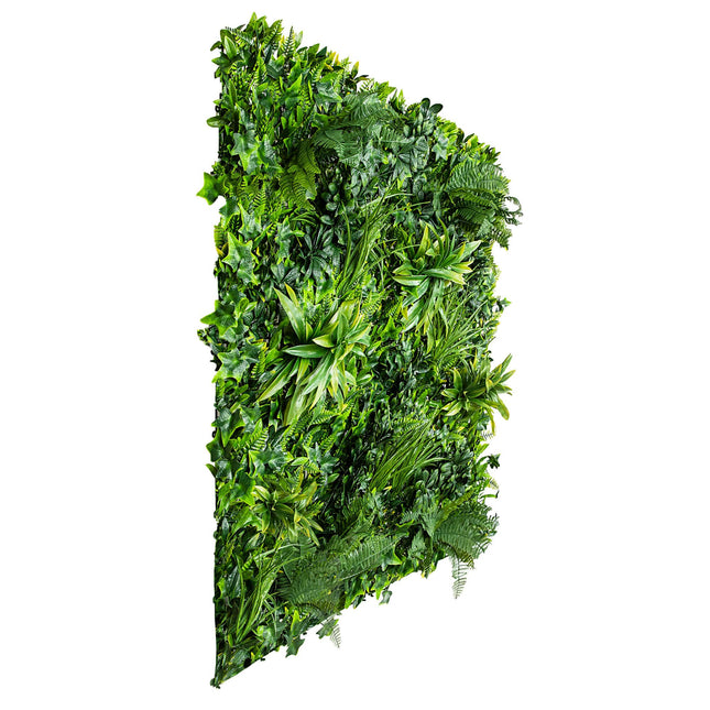 White Grassy Greenery Vertical Garden / Green Wall UV Resistant 100cm x 100cm - Petal & Stem