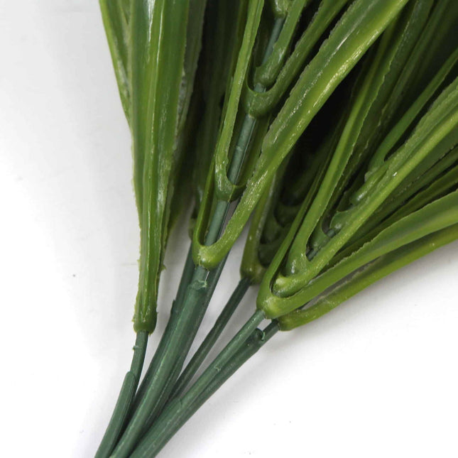 White Tipped Grass Stem UV Resistant 35cm - Petal & Stem