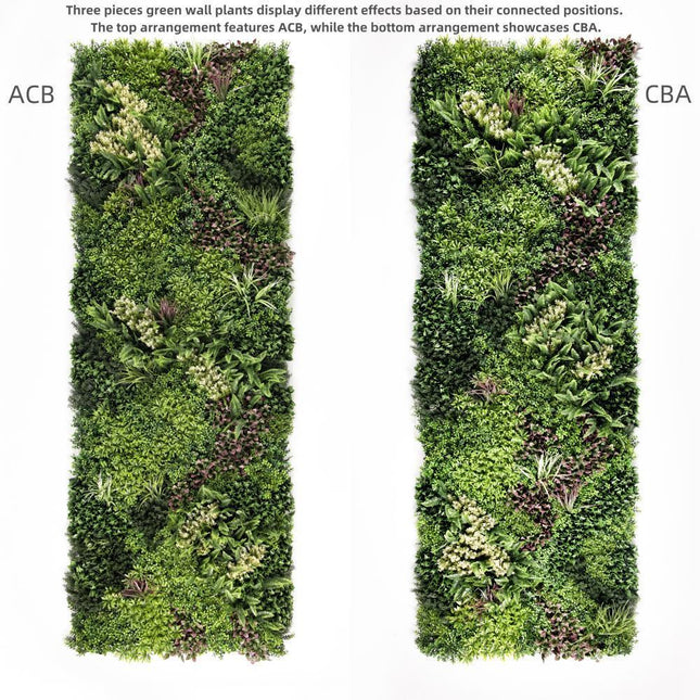 YES4HOMES 3 SQM Artificial Plant Wall Grass Panels Vertical Garden Foliage Tile Fence 1X1M - Petal & Stem