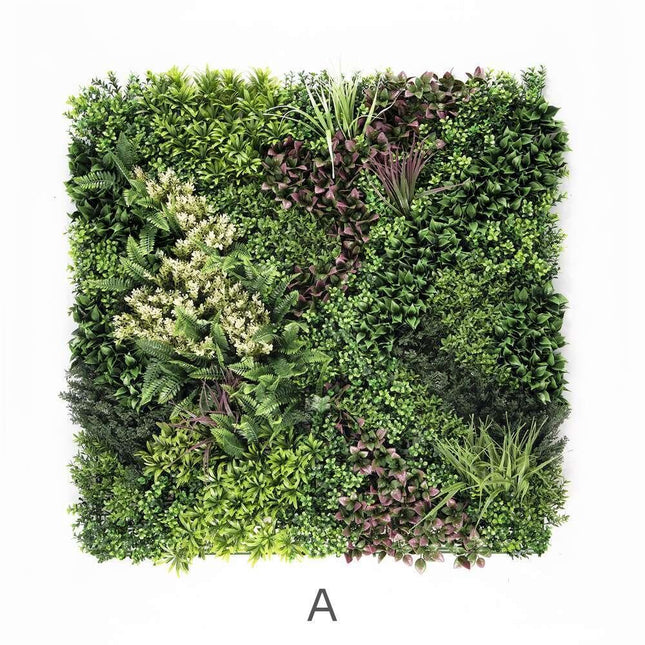 YES4HOMES 3 SQM Artificial Plant Wall Grass Panels Vertical Garden Foliage Tile Fence 1X1M - Petal & Stem