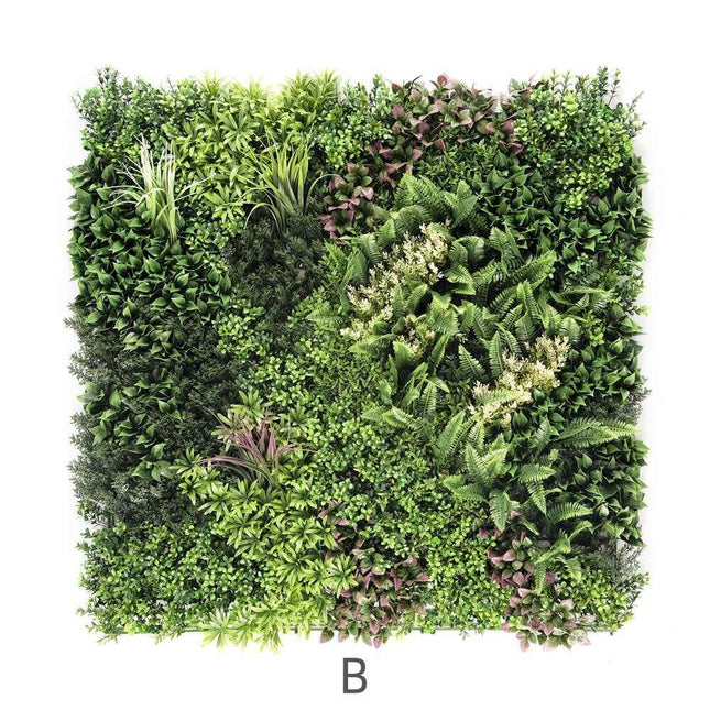 YES4HOMES 3 SQM Artificial Plant Wall Grass Panels Vertical Garden Foliage Tile Fence 1X1M - Petal & Stem