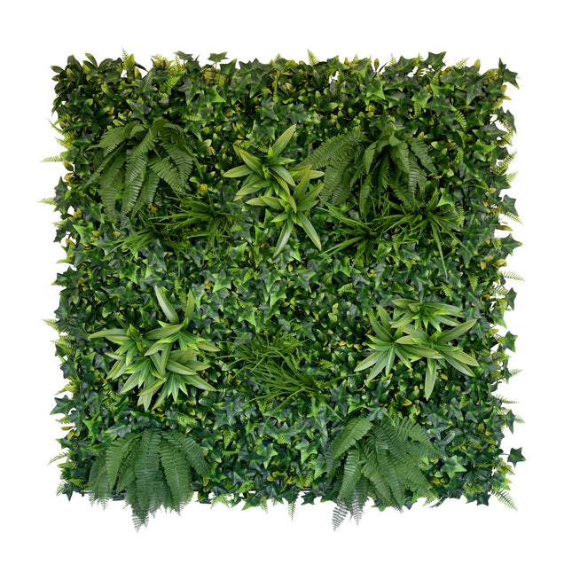 YES4HOMES 5 SQM Artificial Plant Wall D√©cor Grass Panels Vertical Garden Foliage Tile Fence 1X1M - Petal & Stem
