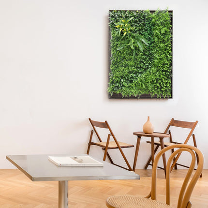YES4HOMES 5 SQM Artificial Plant Wall D√©cor Grass Panels Vertical Garden Foliage Tile Fence 1X1M Green - Petal & Stem