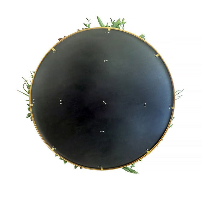 YES4HOMES Artificial Green Wall Plant Garden Flower Panel Disc Art 100cm Grassy UV Resistant Wonderland - Petal & Stem